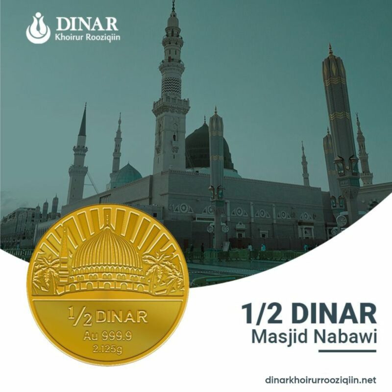 Setengah Dinar KR (Khoirur Rooziqiin) Edisi Masjid Nabawi